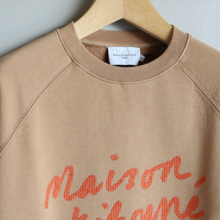 メゾンキツネ スウェット MAISON KITSUNE ハンドライティング クリーン