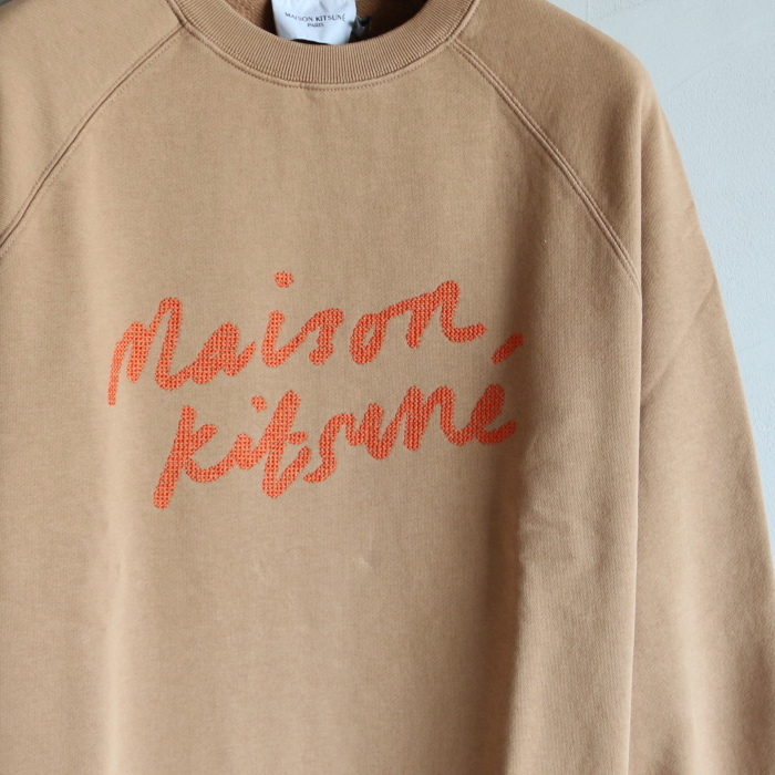 M 新品 希少 メゾンキツネ HANDWRITING CLEAN SWEAT ハンド