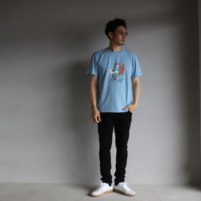 メゾンキツネ オランピア ル タン コラボ Tシャツ MAISON KITSUNE OLY 