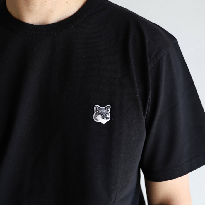 メゾンキツネ MAISON KITSUNE Tシャツ GRAY FOX HEAD PATCH CLASSIC