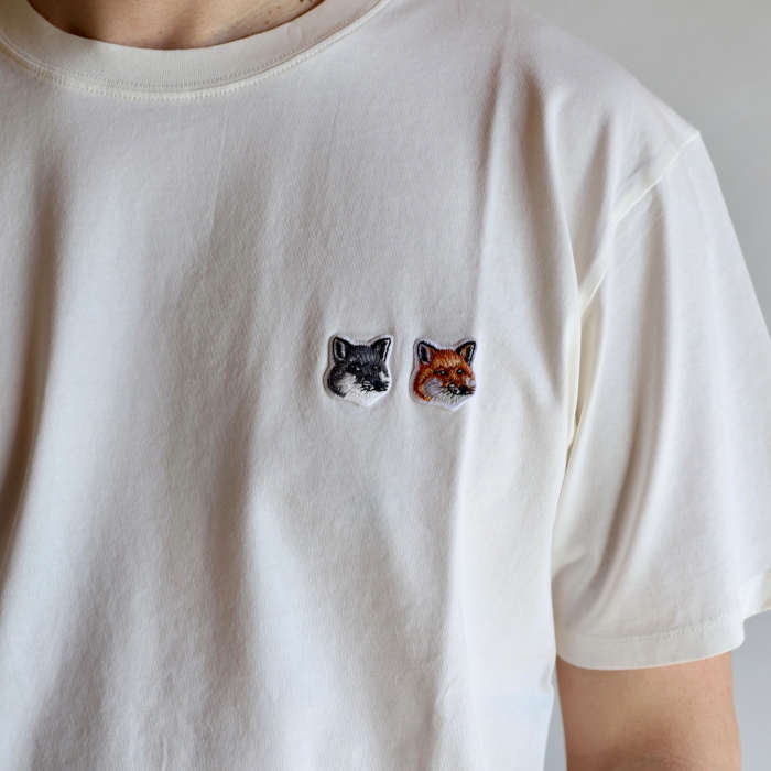 メゾンキツネ Tシャツ MAISON KITSUNE TEE SHIRT DOUBLE FOX