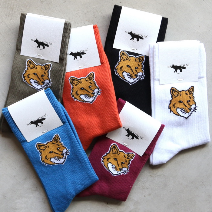 【関税込み】Maison Kitsune ソックス MAISON KITSUNE(メゾン キツネ)｜【UNISEX】FOX HEAD ソックス