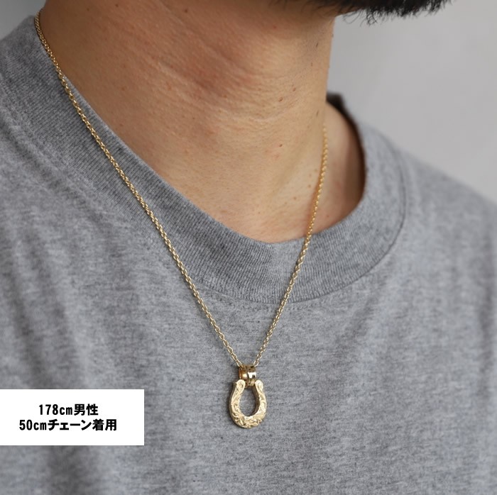 ロノ × シンパシーオブソウル ネックレス LONO × SYMPATHY OF SOUL コラボ エクストララージ ホースシュー K18YG XL  Horseshoe Necklace K18YG Chain 2.1mm