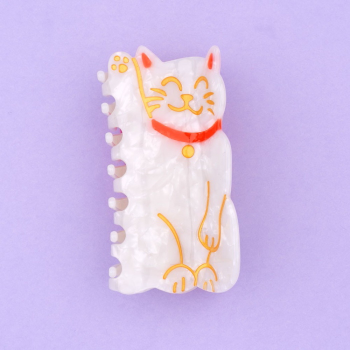 ククシュゼット 正規商品 ヘア アクセ クリップ かわいい 猫