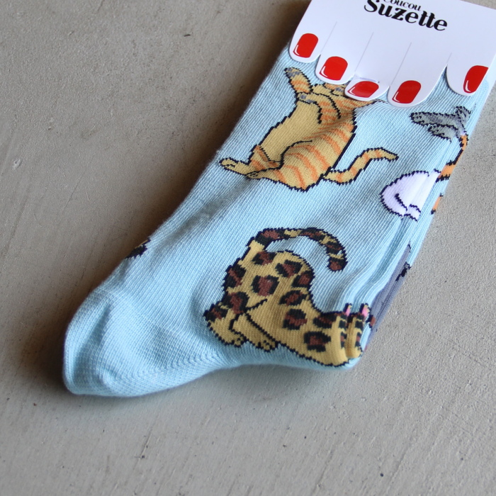 Bengal キャット 猫 ルーソックス Cat Suzette Coucou – Socks レッグウェア