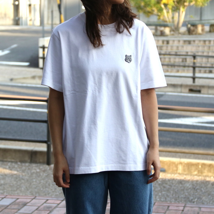 MAISON KITSUNE Tシャツ フォックスヘッド オーバーサイズ Tシャツ | Maison Kitsuné