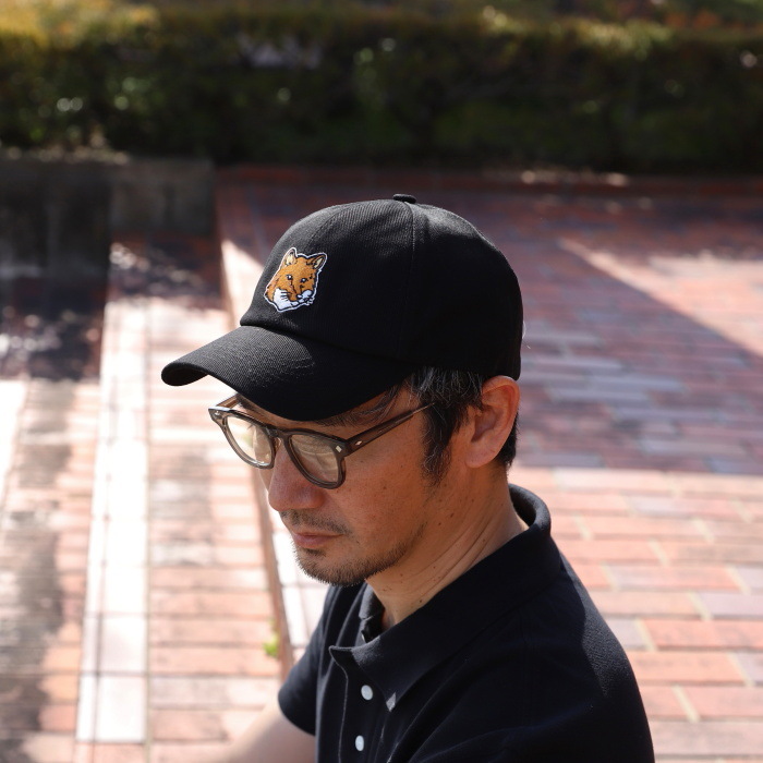 MAISON KITSUNE（メゾン キツネ） キャップ ラージフォックス ヘッド 