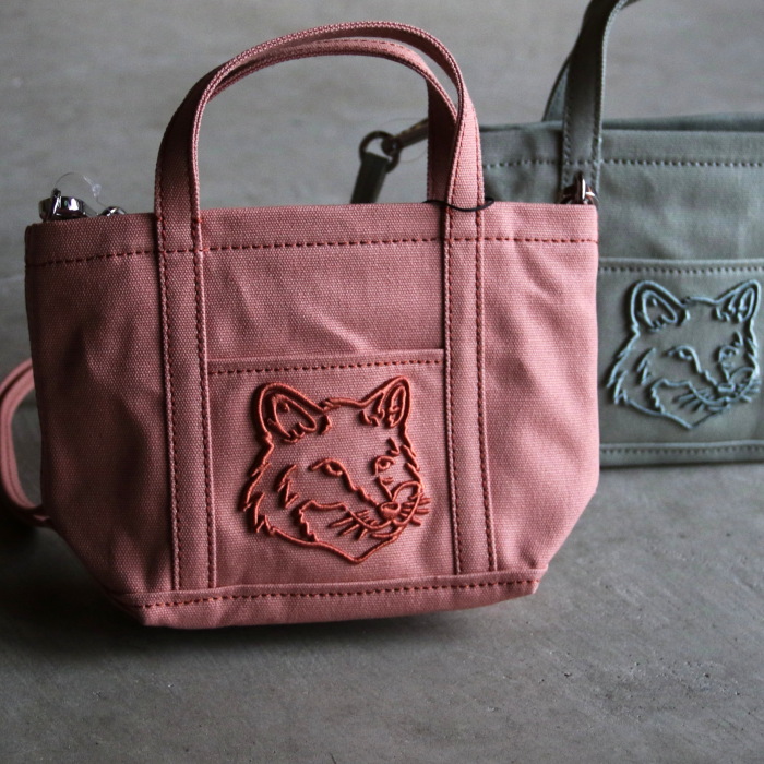 MAISON KITSUNE メゾンキツネ ミニ バッグ フォックス ヘッド MAISON KITSUNE メゾンキツネ ミニ バッグ フォックス ヘッド