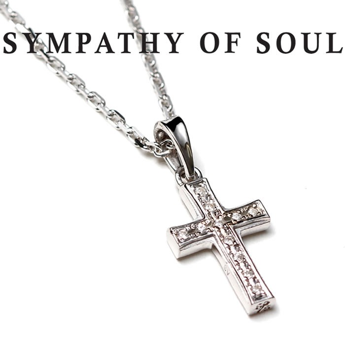 SYMPATHY OF SOUL クリスマスモデル Small Gravity Cross Necklace