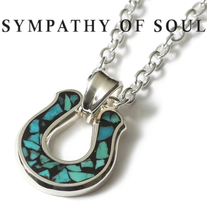 シンパシーオブソウル ネックレス SYMPATHY OF SOUL Horseshoe Inlay 