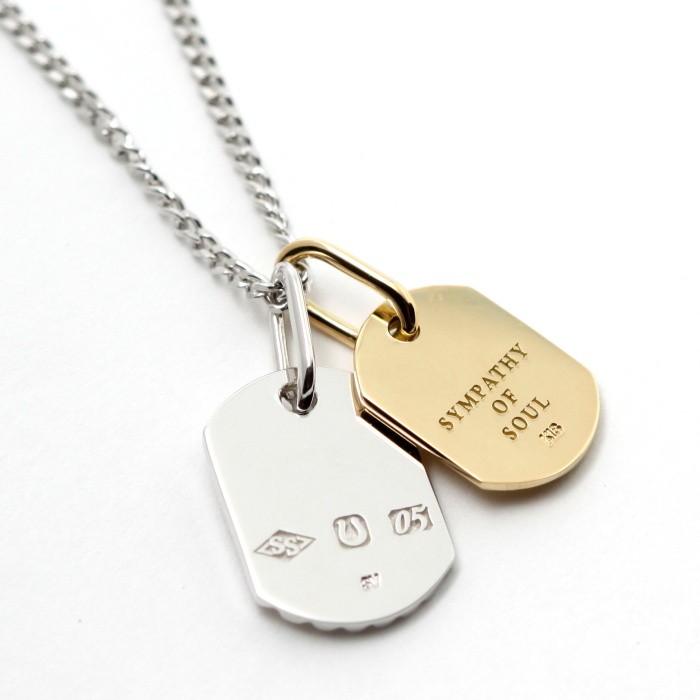 刻印無料 シンパシーオブソウル ネックレス SYMPATHY OF SOUL クリスマス Model Small Dog Tag Necklace  Silver K18YG スモール ドックタグ シルバー ゴールド :n1811sy8:Charger.web-store - 通販 -  Yahoo!ショッピング