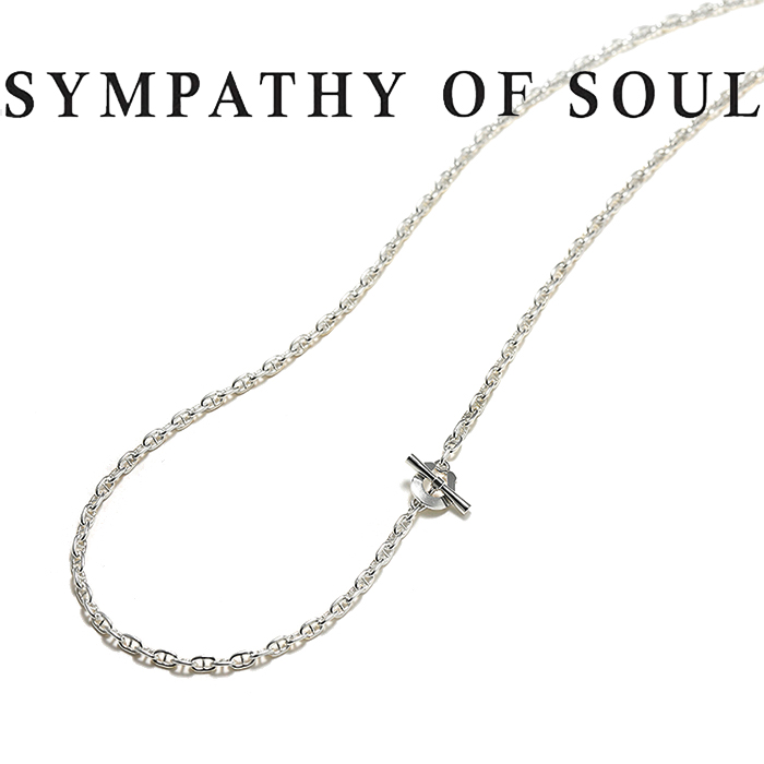 シンパシーオブソウル ネックレス SYMPATHY OF SOUL Classic Chain Necklace Anchor Silver  クラシック チェーン ネックレス シルバー 50cm/60cm