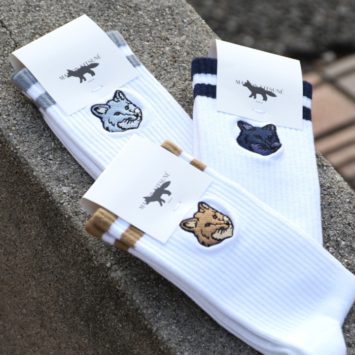 ◆超希少◆ MAISON KITSUNE フォックス ヘッド ソックス フォックスヘッド ソックス | Maison Kitsuné