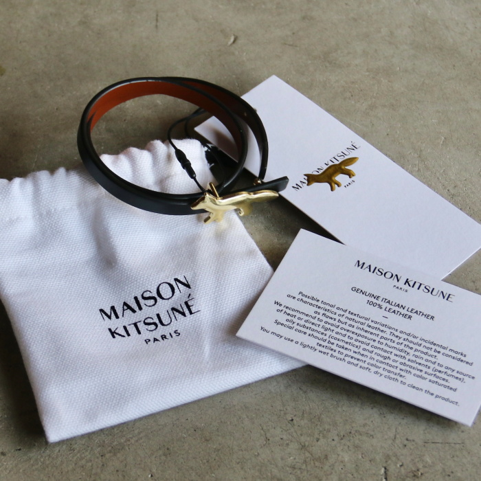 MAISON KITSUNE メゾンキツネ ジュエリー レザー プロファイル