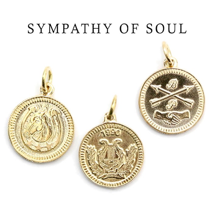メ*中様 SYMPATHY OF SOUL Medium Coin Charm p1418y81920_1.jpg