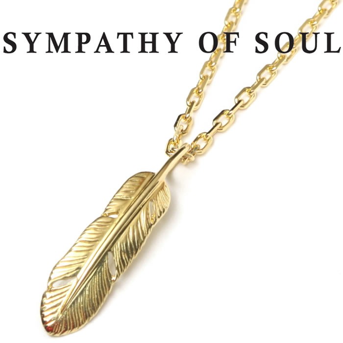 SYMPATHY OF SOUL 鳥と羽 ネックレス Sympathy of Soul（シンパシーオブソウル） ネックレス ゴールド
