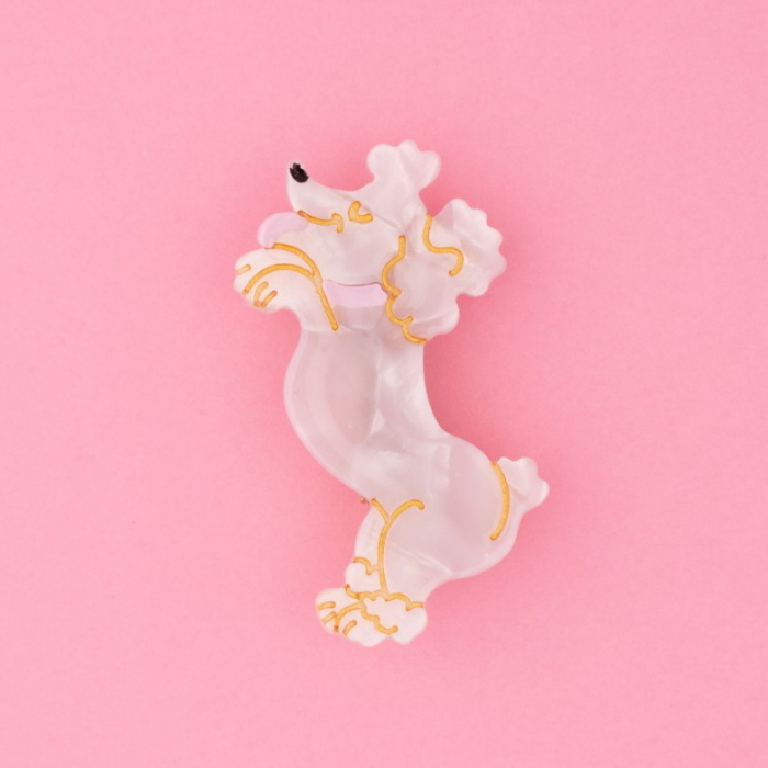 ククシュゼット 正規商品 ヘアアクセ クリップ ピン 犬 Coucou Suzette プードル ヘア クリップ Poodle Hair Clip  ホワイト White :poodleclip:Charger.web-store - 通販 - Yahoo!ショッピング