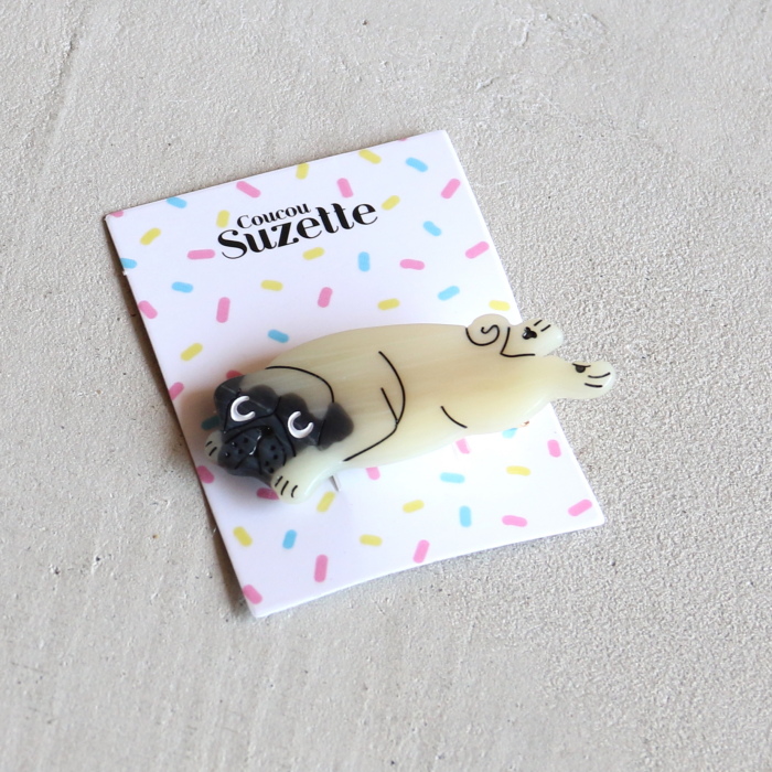 ククシュゼット 正規商品 ヘアアクセ クリップ ピン 犬 Coucou Suzette