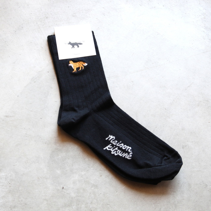 MAISON KITSUNE メゾンキツネ ソックス 靴下 10足セット A MAISON KITSUNE メゾンキツネ フォックスパッチ ソックス 靴下 (MAISON