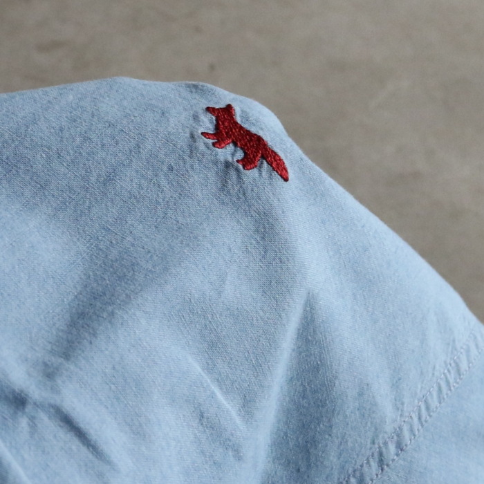 MAISON KITSUNE（メゾン キツネ） シャツ プロフィール フォックス刺繍