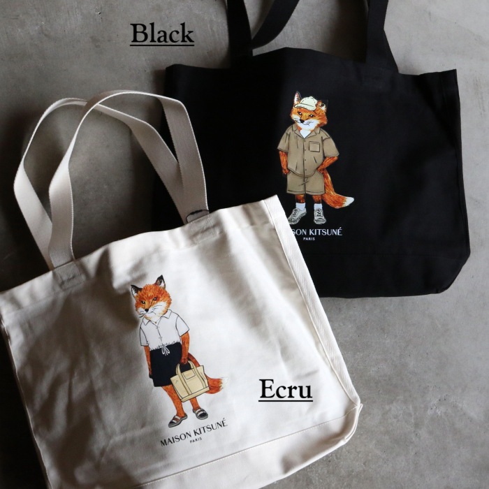メゾン キツネ コントゥア フォックス バケット バッグ Maison Kitsune メゾンキツネ フォックスロゴ ショルダー バケット