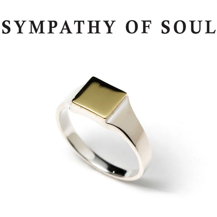 SYMPATHY OF SOUL シンパシーオブソウル Signet Ring Square Silver