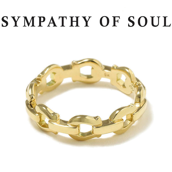 シンパシーオブソウル リング SYMPATHY OF SOUL ホースシューリンクリング K18イエローゴールド Horseshoe Link  Ring K18Yellow Gold