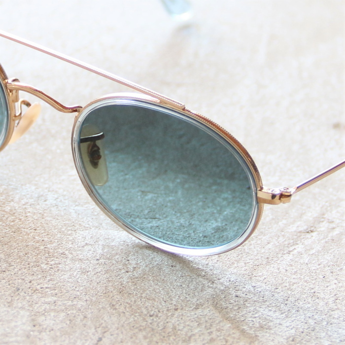 RayBan レイバン RB3229 オーバルシェイプサングラス グレー ブルー Ray-Ban レイバン サングラス ダブルブリッジ OVAL DOUBLE