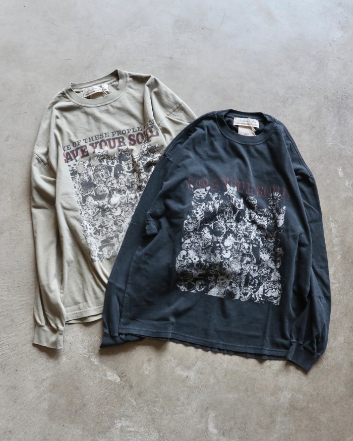 新品未使用⭐︎REMI RELIEF猫TシャツDeuxieme Classe REMI RELIEF（レミレリーフ）の「REMI RELIEF(レミレリーフ)LW加工20
