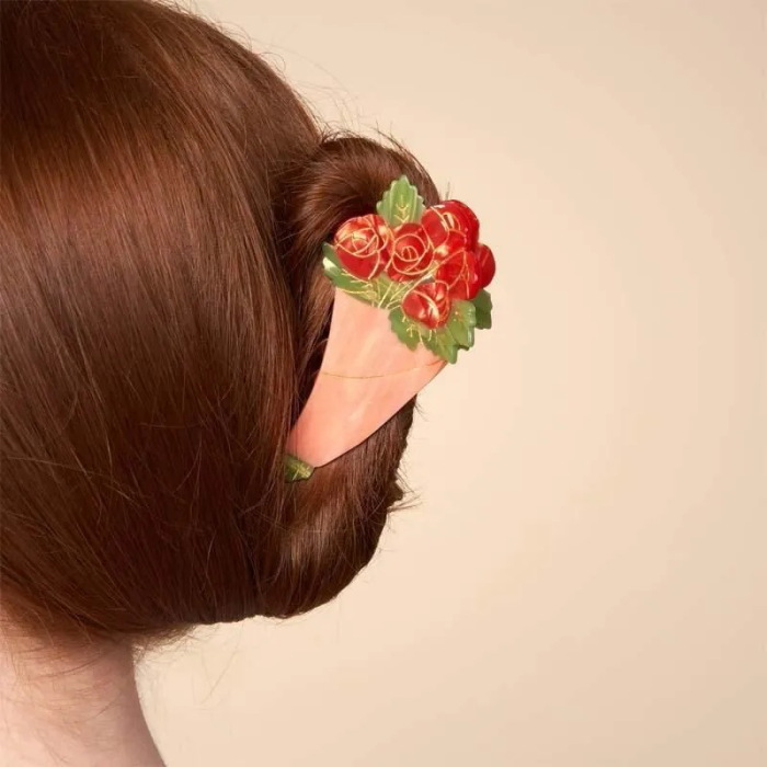ククシュゼット 正規商品 ヘア アクセ クリップ かわいい 花 ギフト