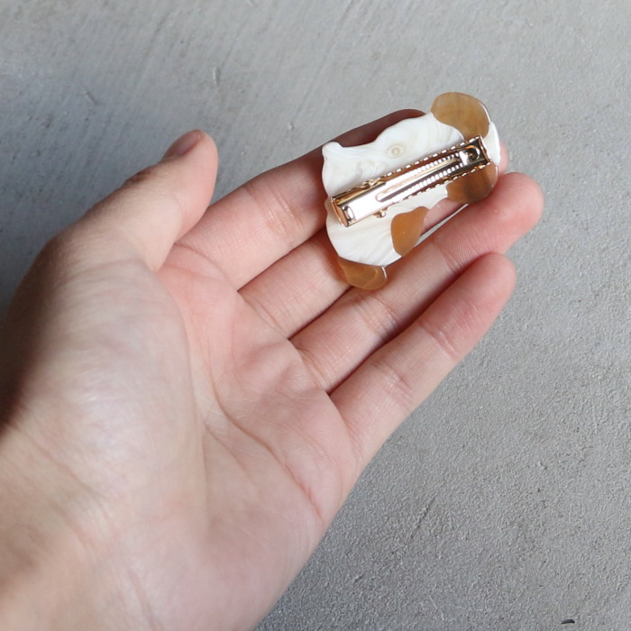 ククシュゼット 正規商品 ヘア アクセ ピン クリップ 犬