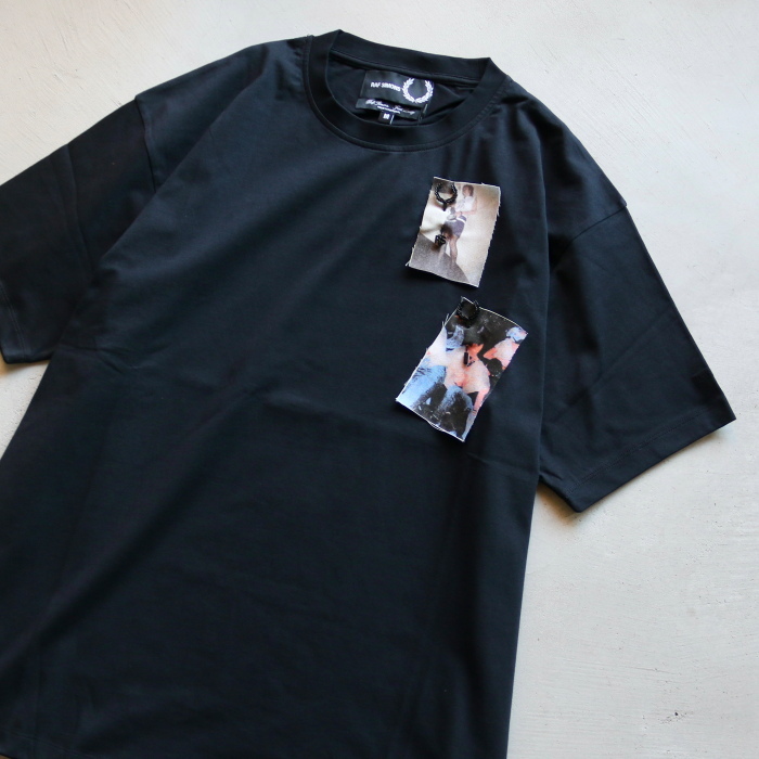 FRED PERRY×RAF SIMONS Tシャツ フレッドペリー RS プリント パッチ T