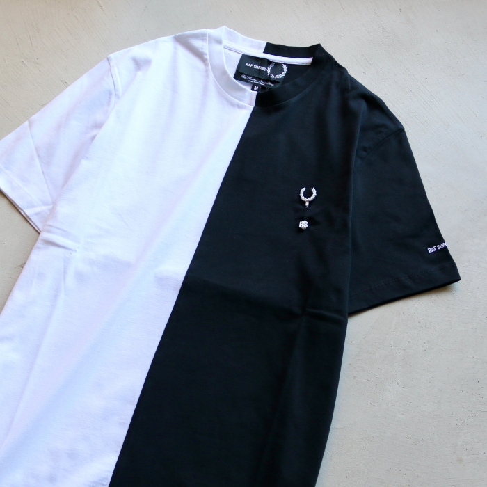 FRED PERRY×RAF SIMONS Tシャツ フレッドペリー RS スプリット Tシャツ