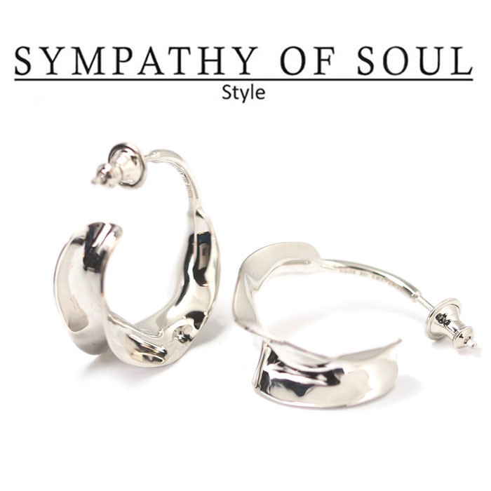 【最終値下げ】SYMPATHY OF SOUL シルバーピアス フープ SYMPATHY OF SOUL（シンパシーオブソウル） Moon Hoop Pierce