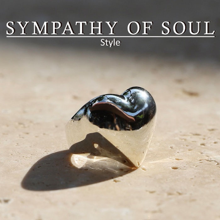 シンパシーオブソウル スタイル レディース SYMPATHY OF SOUL Style ビッグハートリング シルバー Big Heart Ring  SILVER
