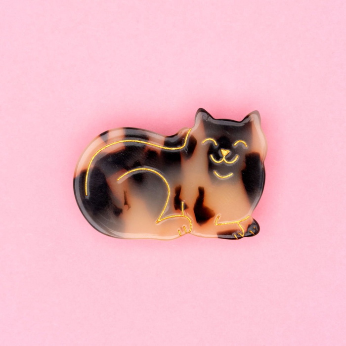 ヘアクリップ　ロブスター　グレー猫 すぐ届く☆Coucou Suzette(ククシュゼット) Grey Cat グレー 猫