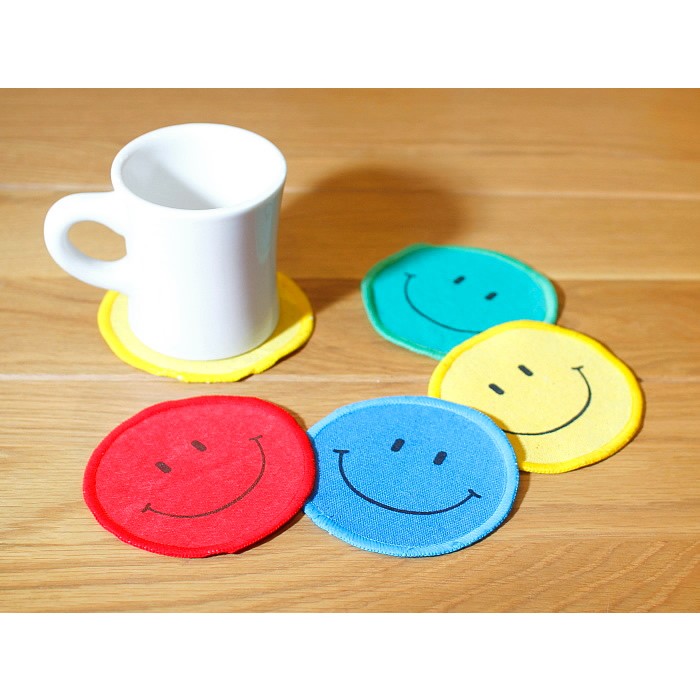 にこちゃん スマイル FUNNY COASTER ファニーコースター 4色展開