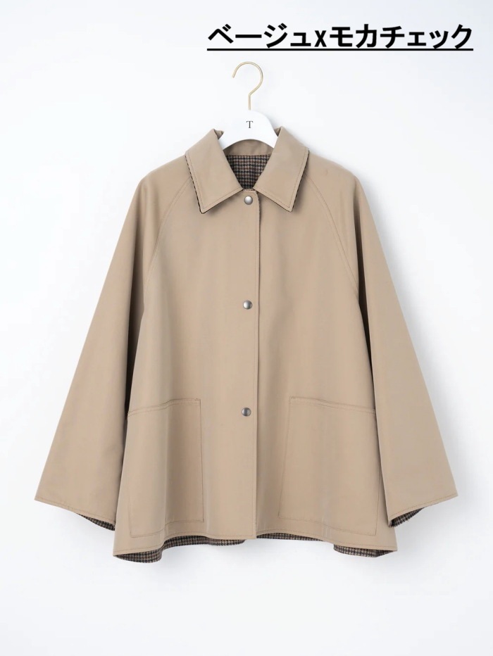 TICCA（ティッカ） アウター リバーシブル ショート コート Reversible