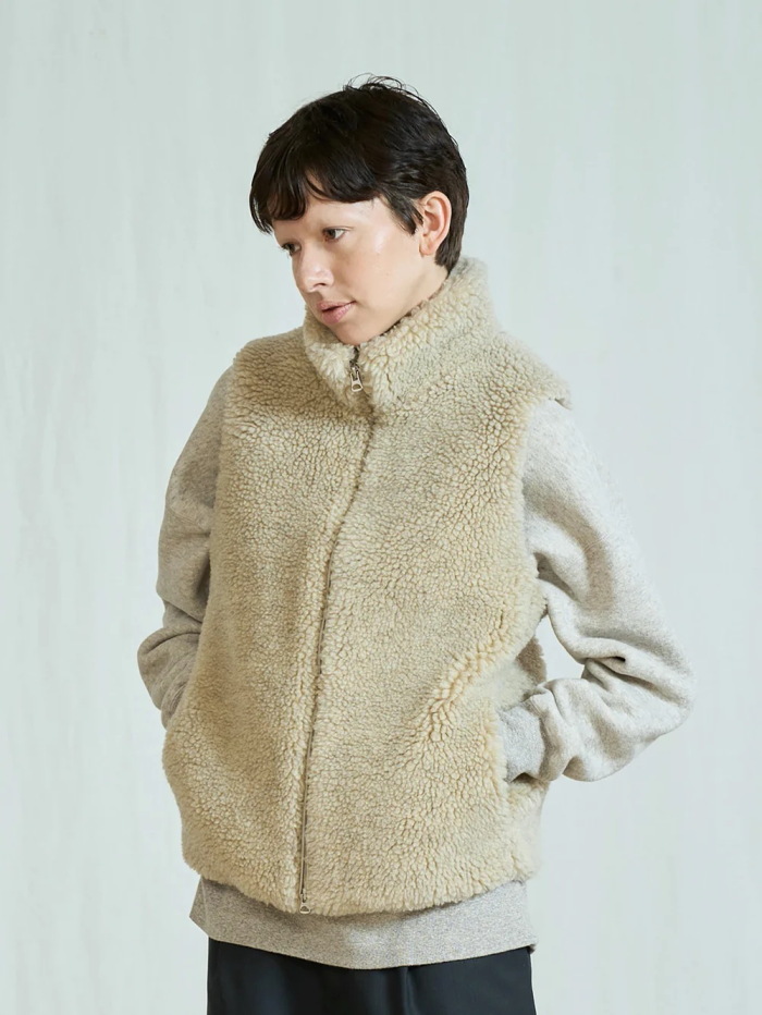 TICCA（ティッカ） アウター ベスト WOOL ファー ベスト Wool Fur Vest