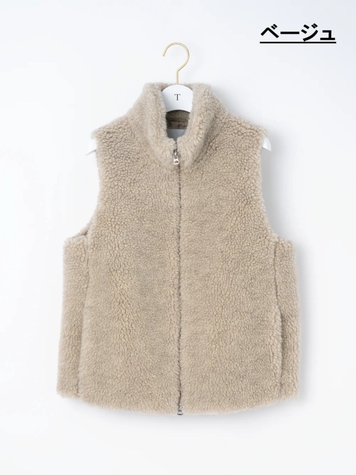 TICCA（ティッカ） アウター ベスト WOOL ファー ベスト Wool Fur Vest