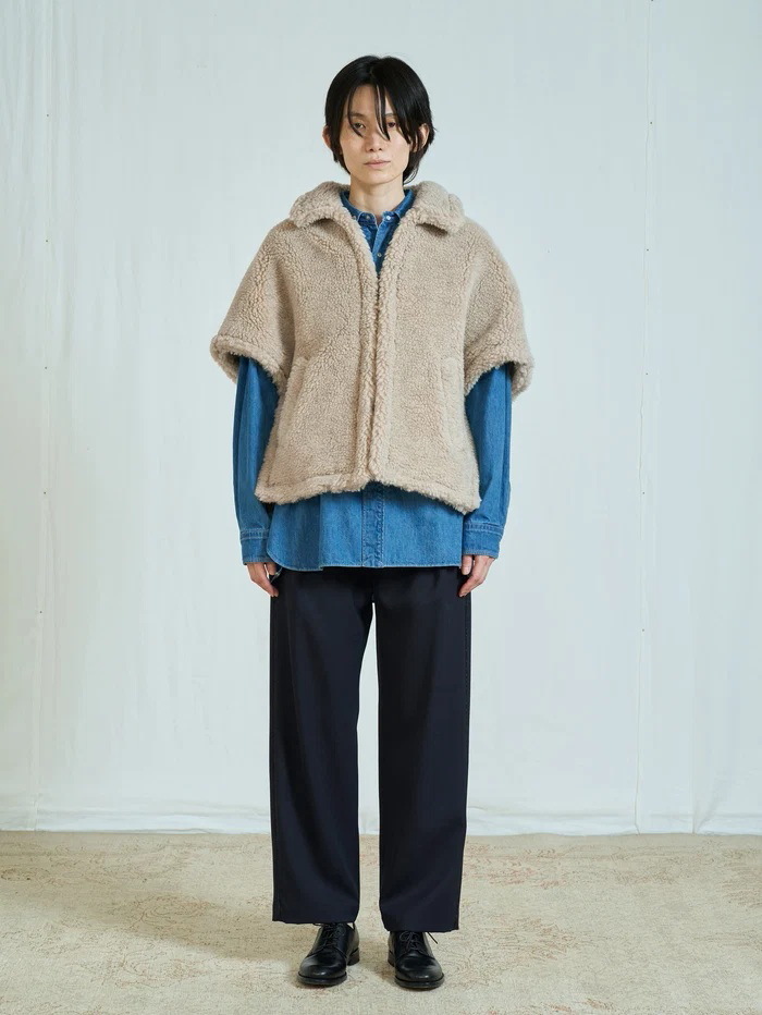 TICCA（ティッカ） アウター WOOLファーポンチョ Wool Fur Poncho