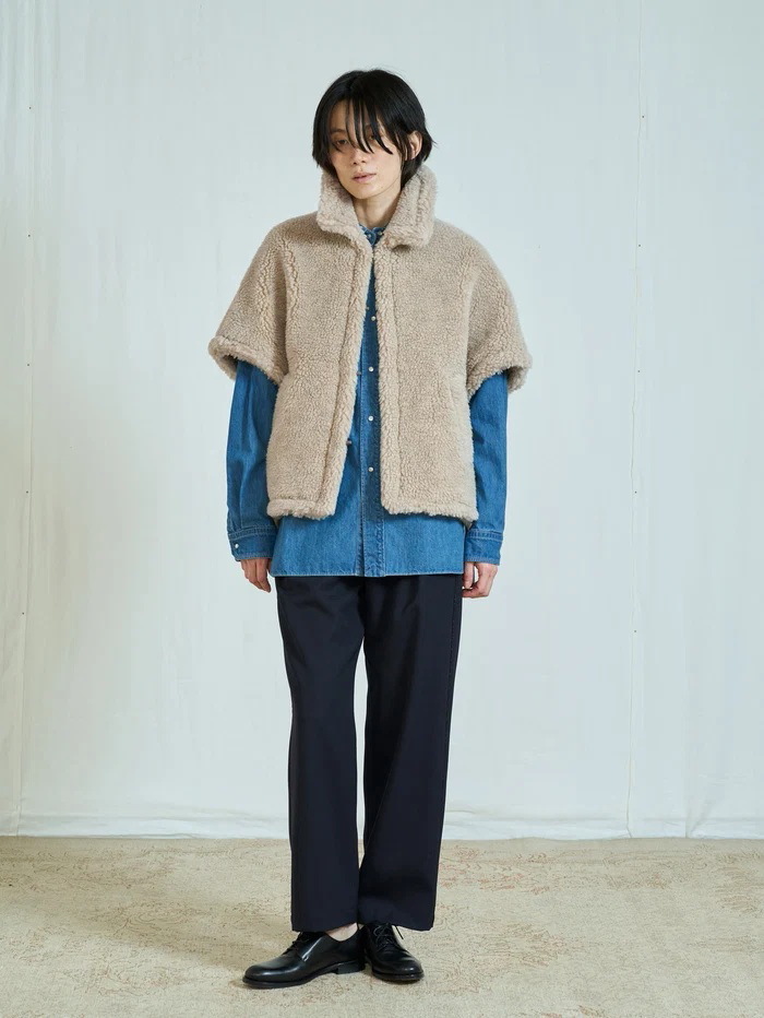 あび⭐︎ ティッカ　TICCA　ウールファー　ポンチョ　コート TICCA（ティッカ） アウター WOOLファーポンチョ Wool Fur Poncho