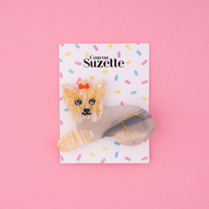 ククシュゼット 正規商品 ヘアアクセ クリップ ピン 犬 Coucou Suzette