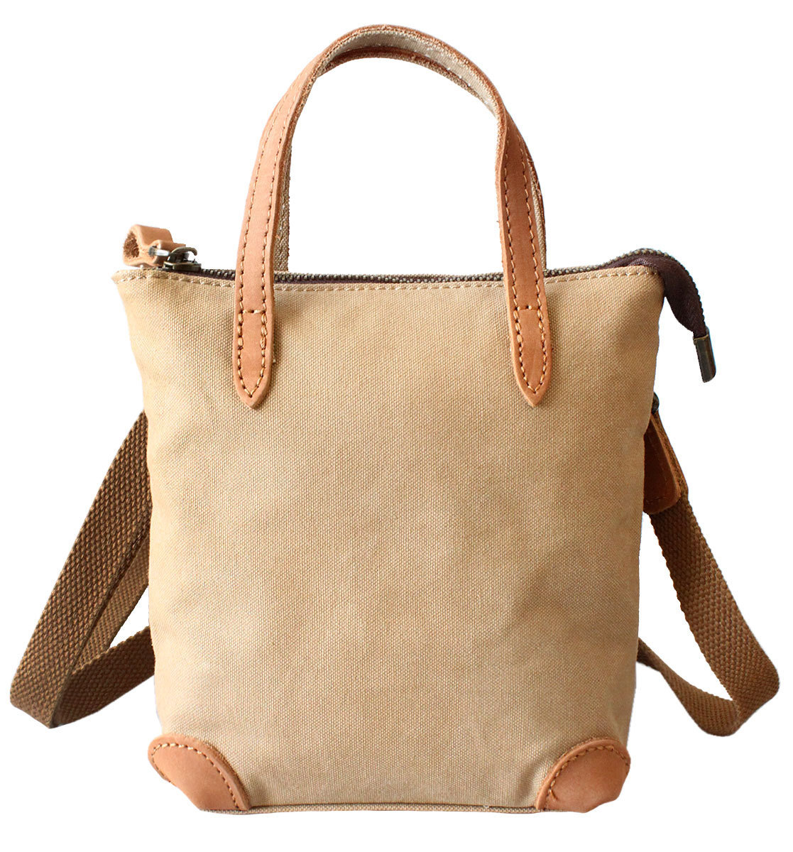 ショルダーバッグ キャンバスバッグ レディース 本革 帆布 かわいい