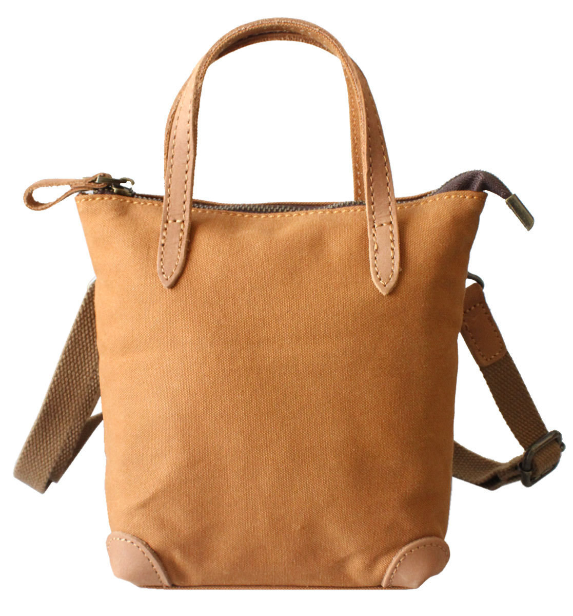 ショルダーバッグ キャンバスバッグ レディース 本革 帆布 かわいい