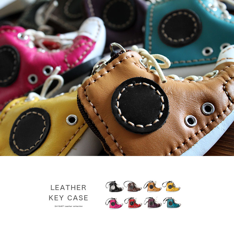 キーケース レディース 革 キーホルダー シューズ 本革 メンズ レザー