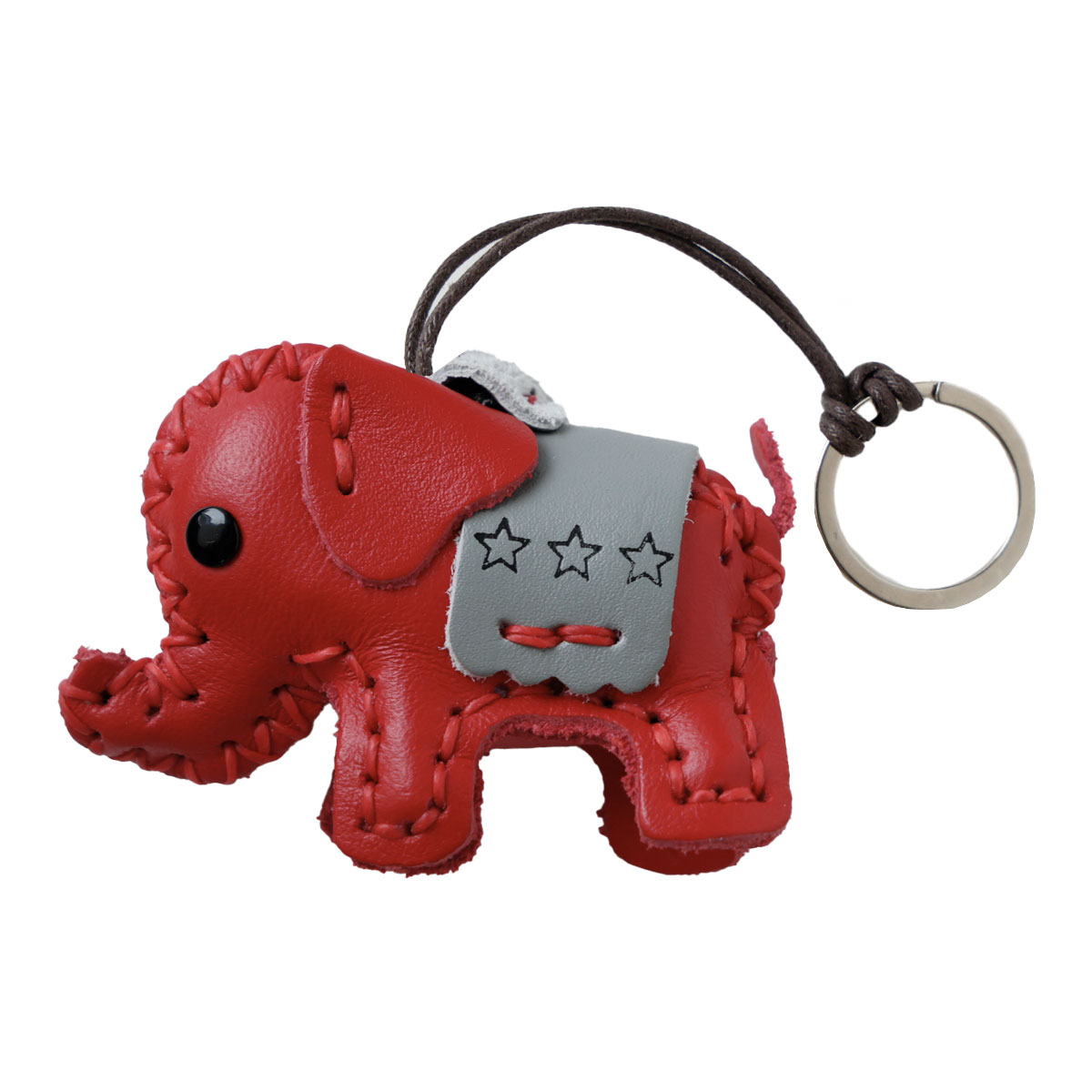 レザー キーホルダー 象 ゾウ エレファント プチギフト レディース