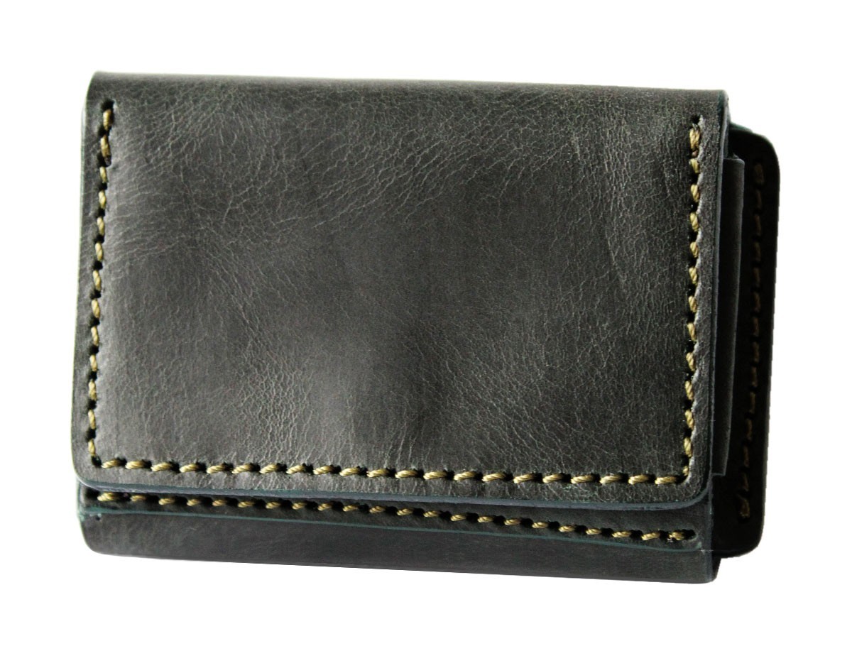 ミニ財布 3つ折りミニマルウォレット 小さい財布 レディース メンズ 本革 オーストラリアオイルレザー カードケース 小銭入れあり