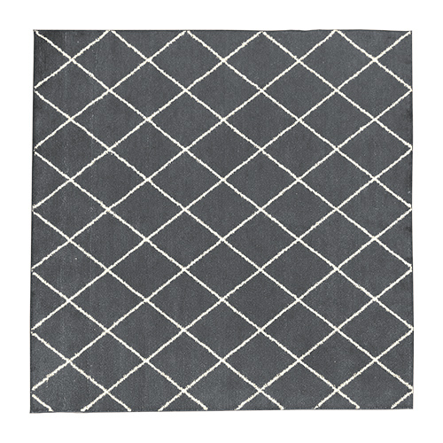 本物ベニワレンラグ　黒ダイヤ柄 rug-03009 ラグ ベニワレン風 140×200cm ダイヤ柄 | ART OF BLACK
