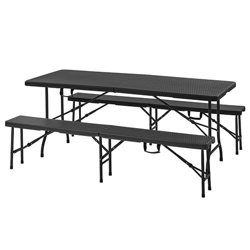 ぼん家具 ガーデンテーブル ガーデンベンチ セット 折りたたみ